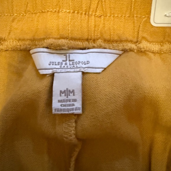 Jules & Leopold NWT Women’s Joggers | Size Medium | Color Gold linen blend - Picture 4 of 6